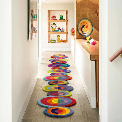 Retro Handmade Wool Runner Rug