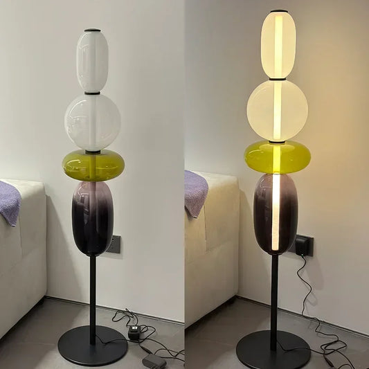 Italian Designer Candy Inspired Glass Lamp